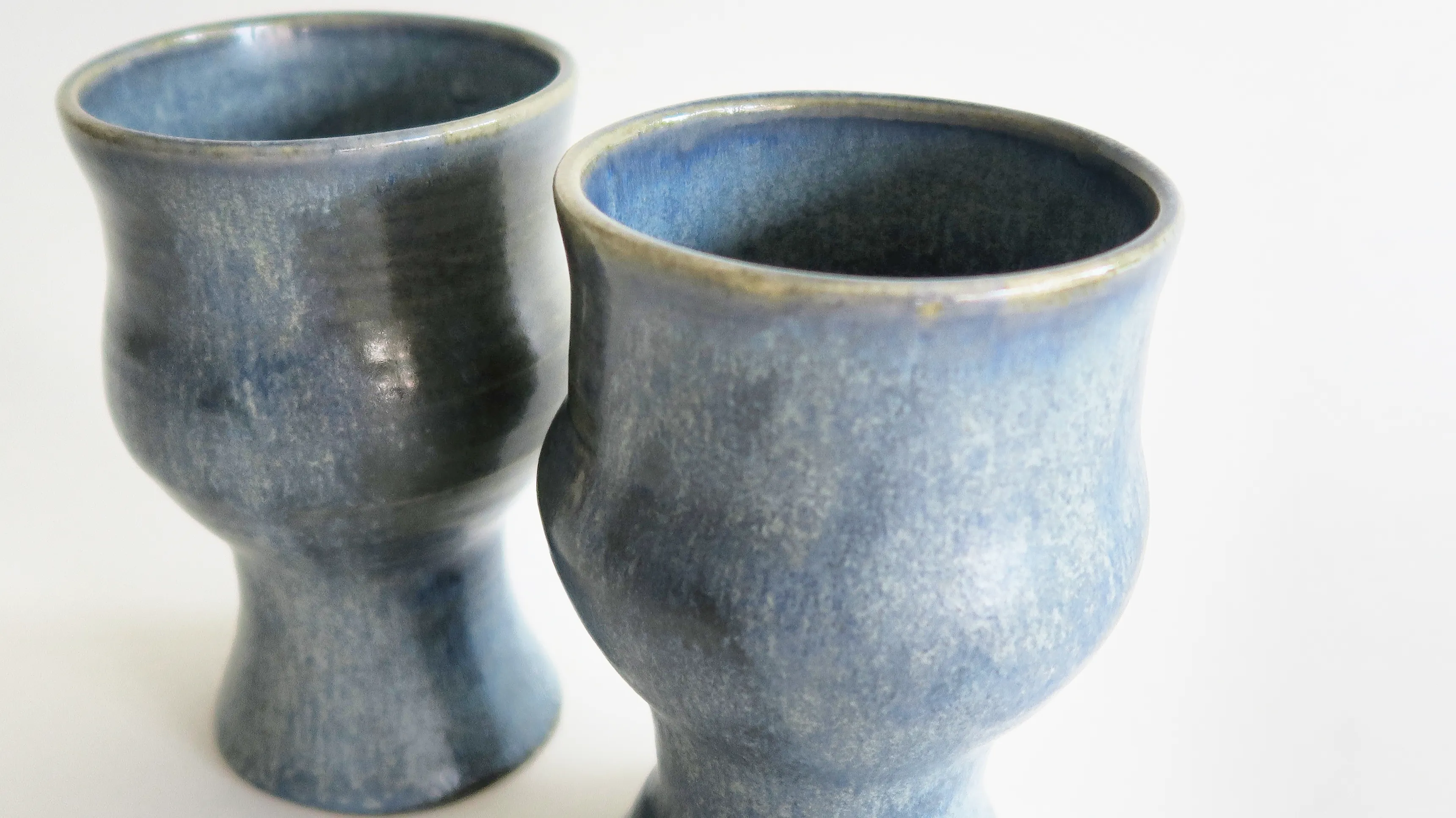 Weinkelch blau